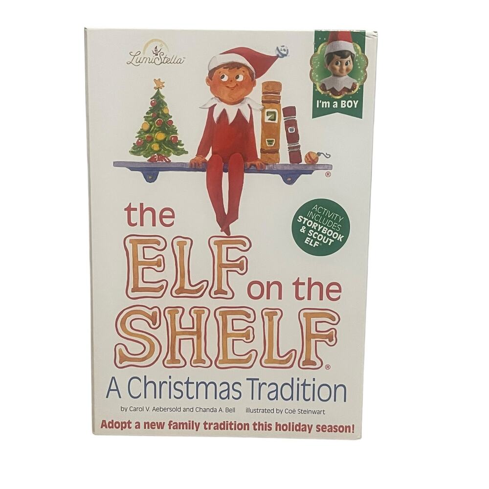 NEW Elf on the Shelf Set Book Elf Boy